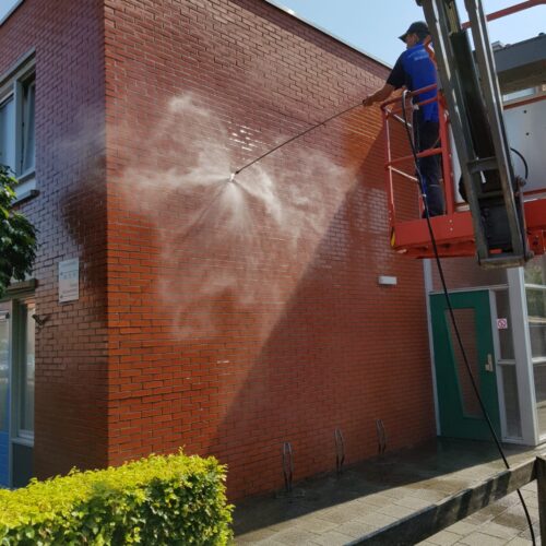 Hogedruk reinigen gevel